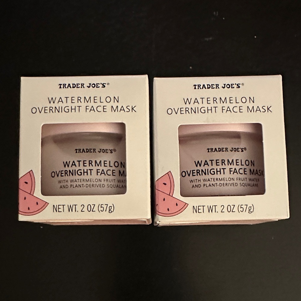 2 Trader Joe's Watermelon Overnight Face Mask hydrating